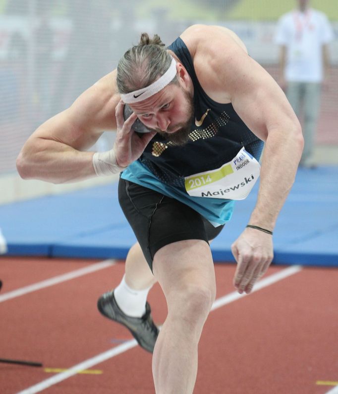 Praha Indoor 2014: Tomasz Majewski (vrh koulí)