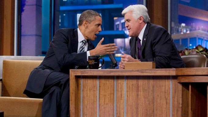 Barack Obama v pořadu The Tonight Show with Jay Leno.