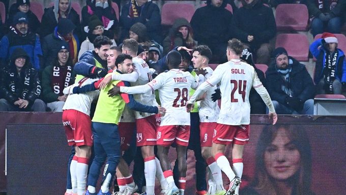 Radost fotbalistů Pardubic