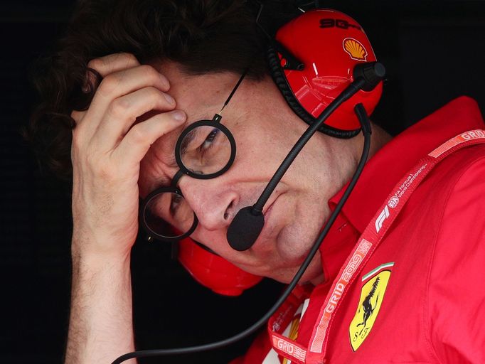 Šéf týmu Ferrari Mattia Binotto Velké ceně Maďarska formule 1 2019