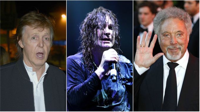 Paul McCartney, Ozzy Osbourne, Tom Jones