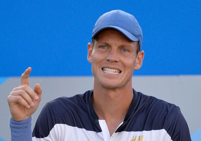 Tomáš Berdych na turnaji v Londýně 2014