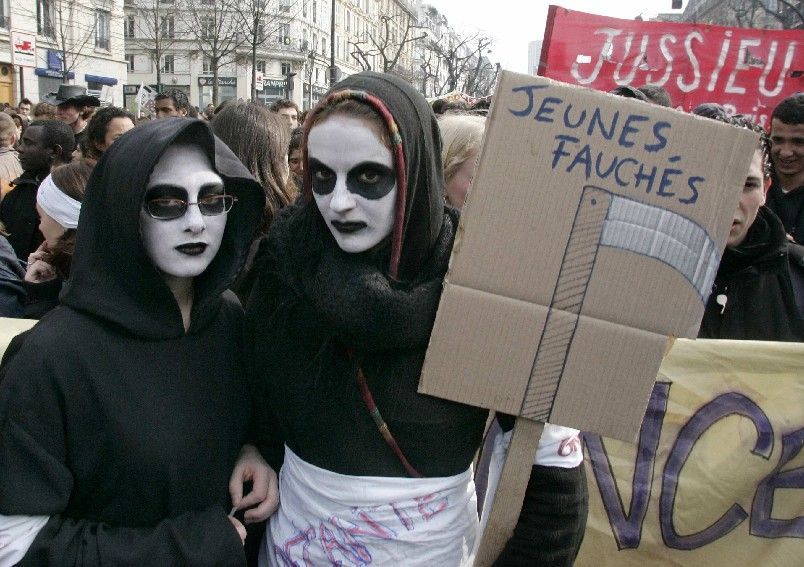 Studentské protesty ve Francii