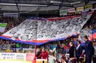 Hokejová Tipsport extraliga: Choreo fanoušků Hradce Králové ke stoletému výročí republiky