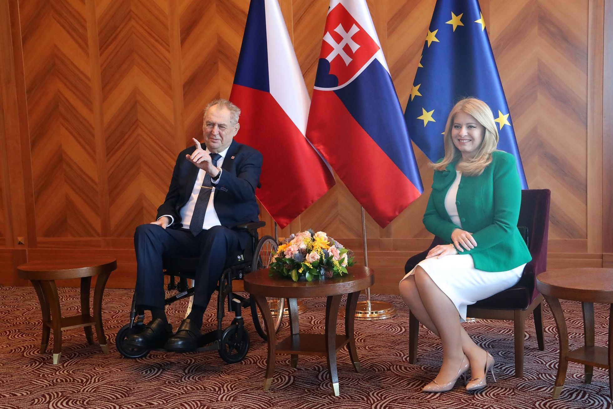 Miloš Zeman Slovensko Zuzana Čaputová