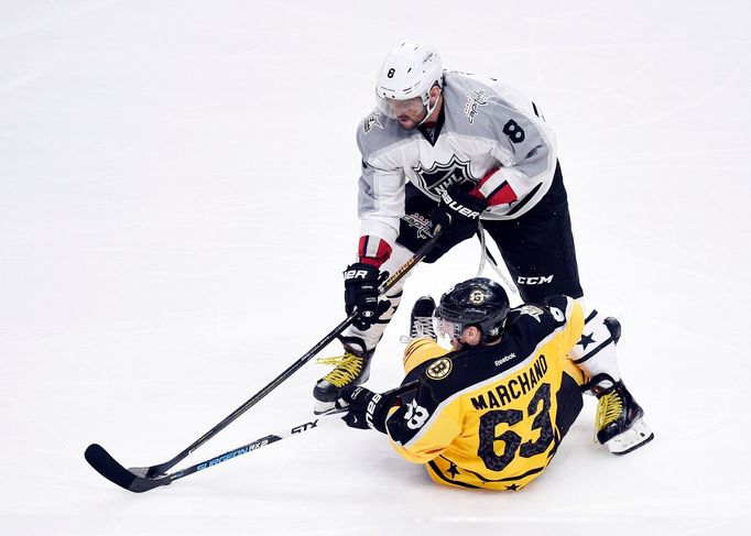 NHL ALL Star Game 2017. Alex Ovečkin a Brad Marchand