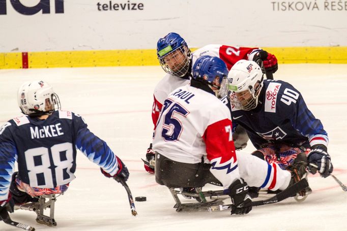 MS v parahokeji v Ostravě 2019, semifinále Česko - USA