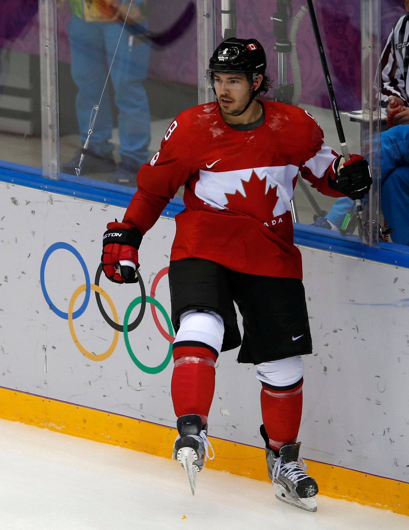 Kanada - Norsko: Drew Doughty slaví gól