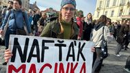 demonstrace, Hradčanské náměstí, Praha, ekologové, Petr Macinka