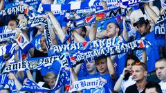 FNL, Baník-Znojmo: fanoušci Baníku slaví postup do ligy