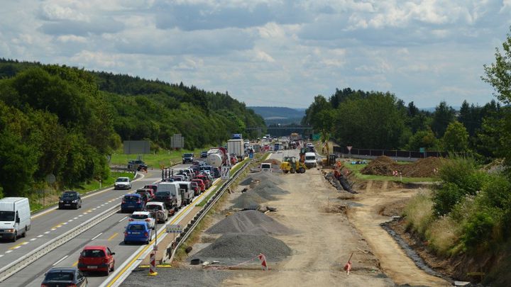 Mysleli jste si, že na dálnici D1 je hotovo? Omyl, další omezení potrvají téměř rok; Zdroj foto: ŘSD