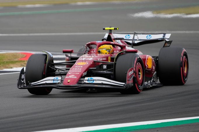 Lewis Hamilton,.Ferrari v kvalifikaci na VC Británie F1 2025