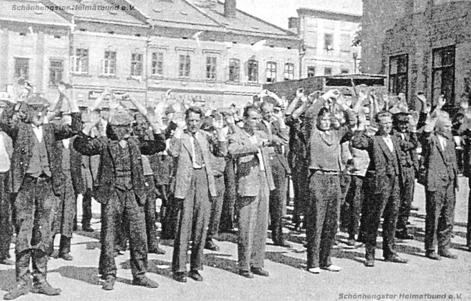 Vyhnání Němců z Lanškrouna. Květen 1945.