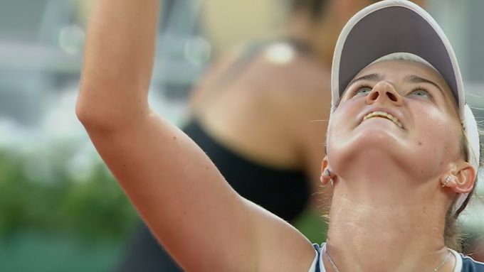 Barbora Krejčíková po postupu do finále Roland Garros