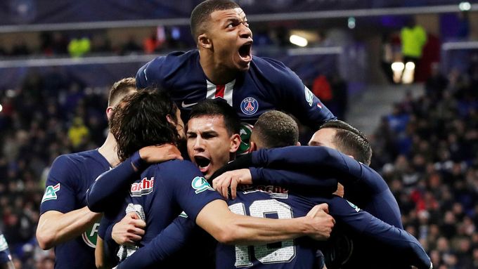 Radost fotbalistů Paris St. Germain