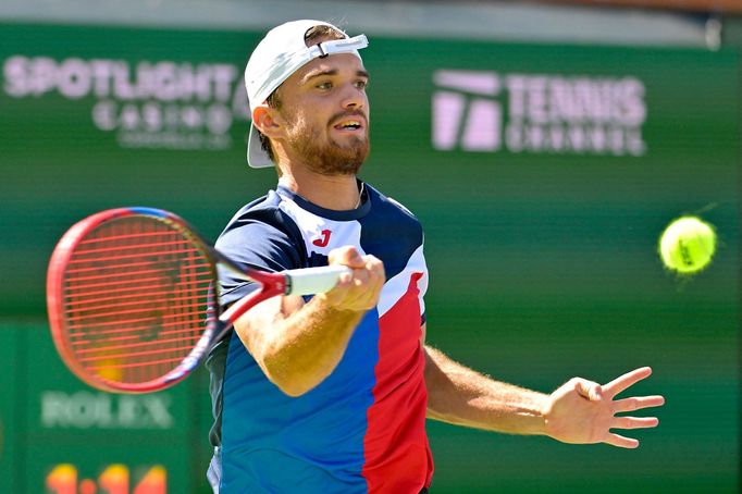 Tomáš Macháč v prvním kole turnaji v Indian Wells 2024