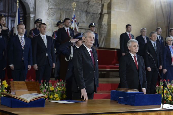 Miloš Zeman skládá přísahu