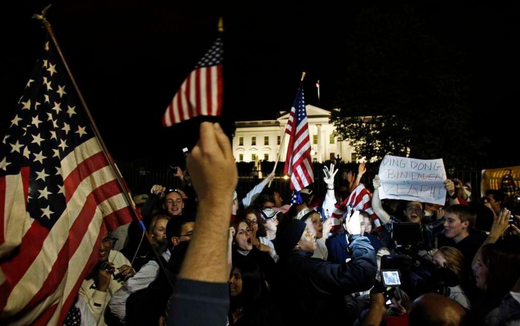 Američané slaví smrt Usámy bin Ládina