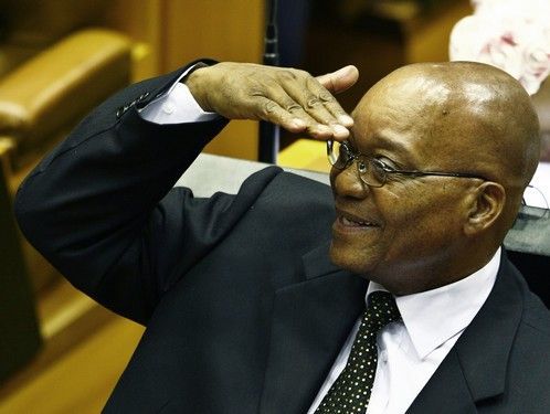 Jacob Zuma po zvolení prezidentem JAR