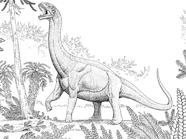 Jurský dinosaurus (sauropod)