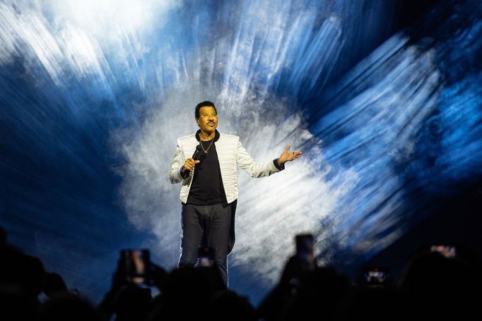 Koncert Lionela Richieho v pražské O2 aréně.