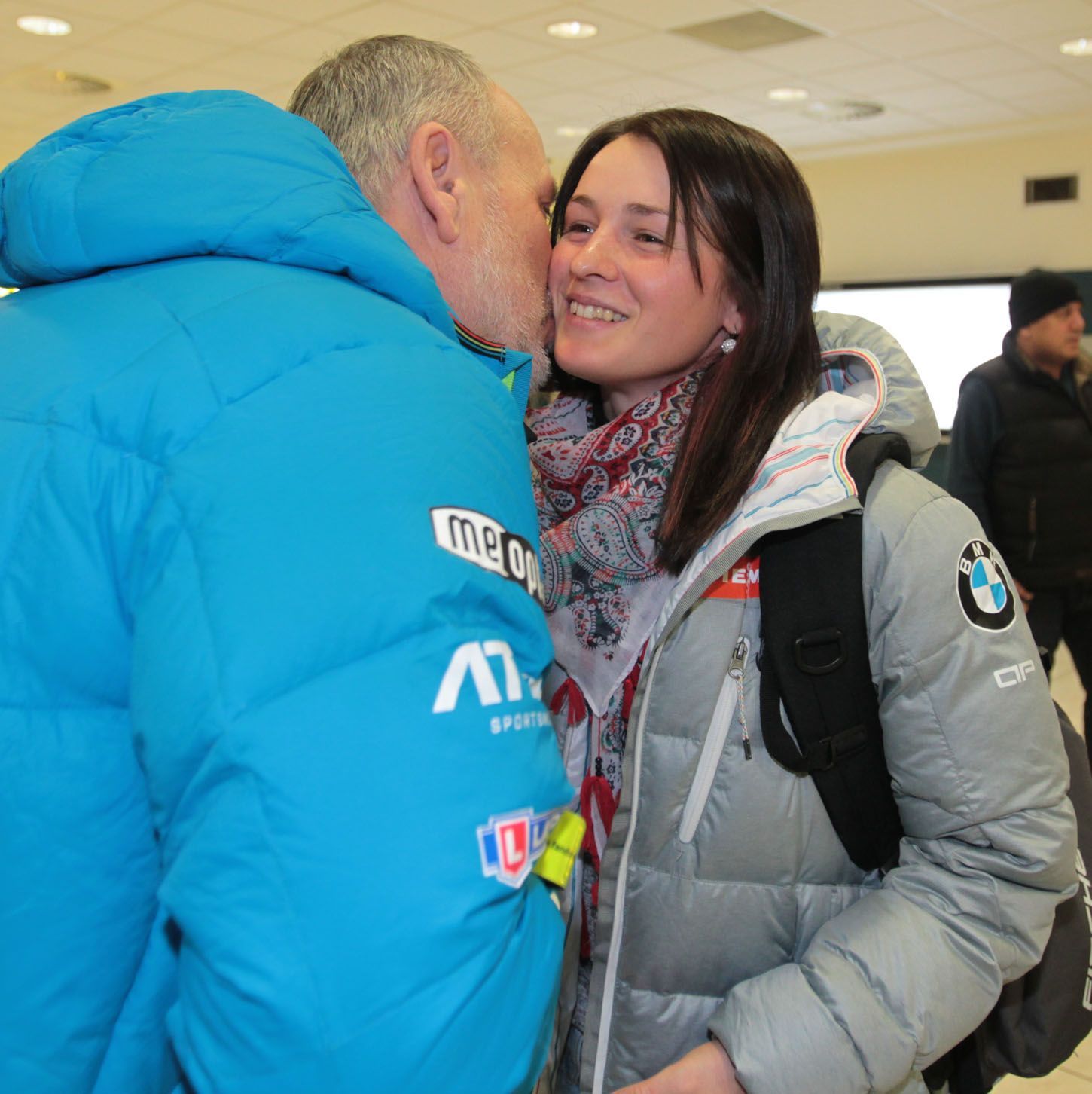 Přílet českých biatlonistů ze SP ve Francii (Veronika Vítková)