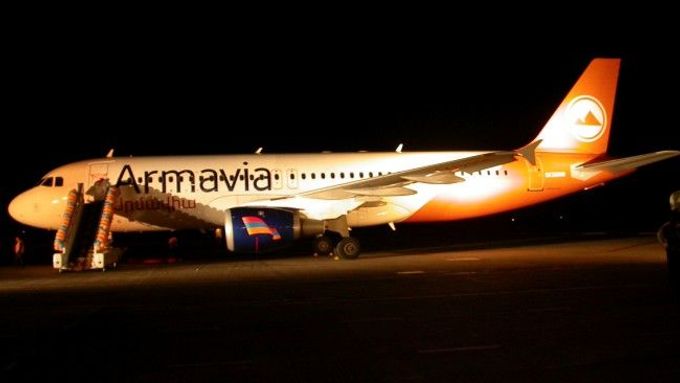 Archivní foto letadla Airbus A-320 společnosti Armavia, které havarovalo u černomořského letoviska Soči.