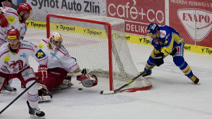 Petr Leška použil svou kulišárnu v nejlepší moment, rozhodl totiž o výhře Zlína v prvním zápase série.