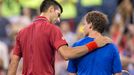 Novak Djokovič a Diego Schwartzman na US Open 2014