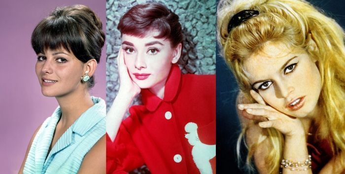 Claudia Cardinale, Brigitte Bardot, Audrey Hepburn