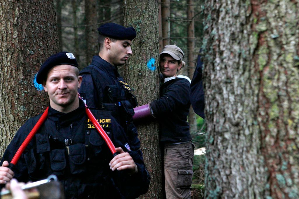 Tyto fotky boje o stromy Šumavy obletěly svět