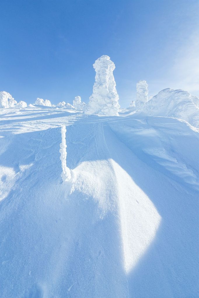 Krkonoše, zimní stezka z Lysé hory na Vrbatovu boudu