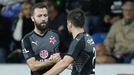 Radost Slavie v utkání 14. kola F:L Plzeň - Slavia