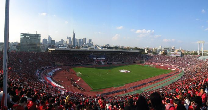 Starý Národní stadion v Tokiu.