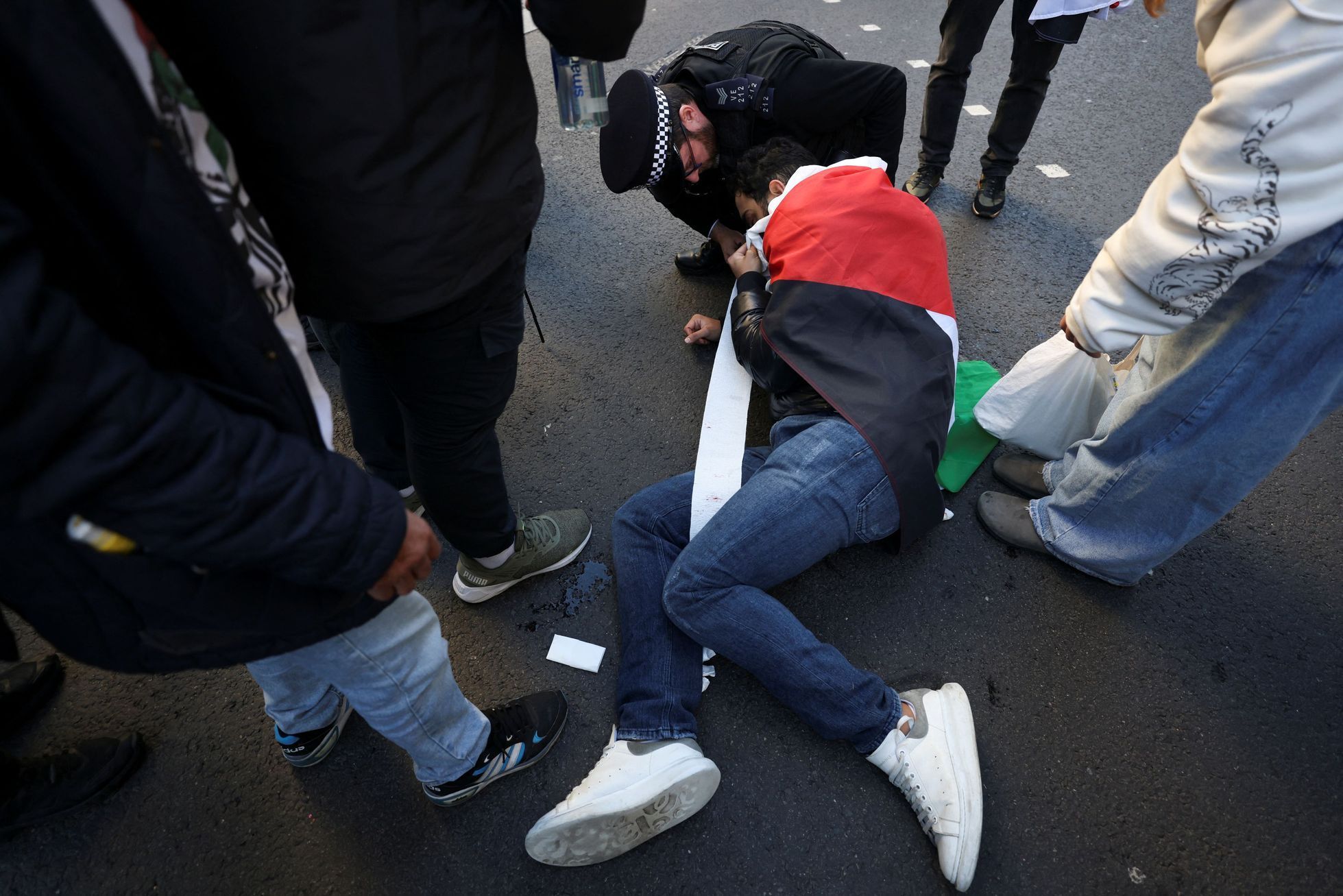 Londýn demonstrace Palestina