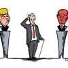 Zeman Trump Putin kresba