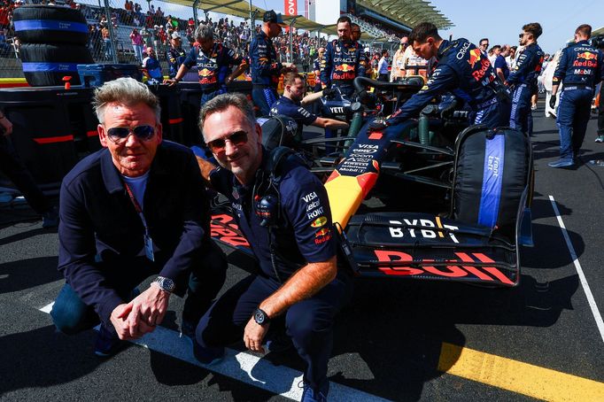 Gordon Ramsay a šéf týmu F1 Red Bull Christian Horner