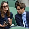Wimbledon 2014, finále: herečka Keira Knightleyová a její manžel James Righton