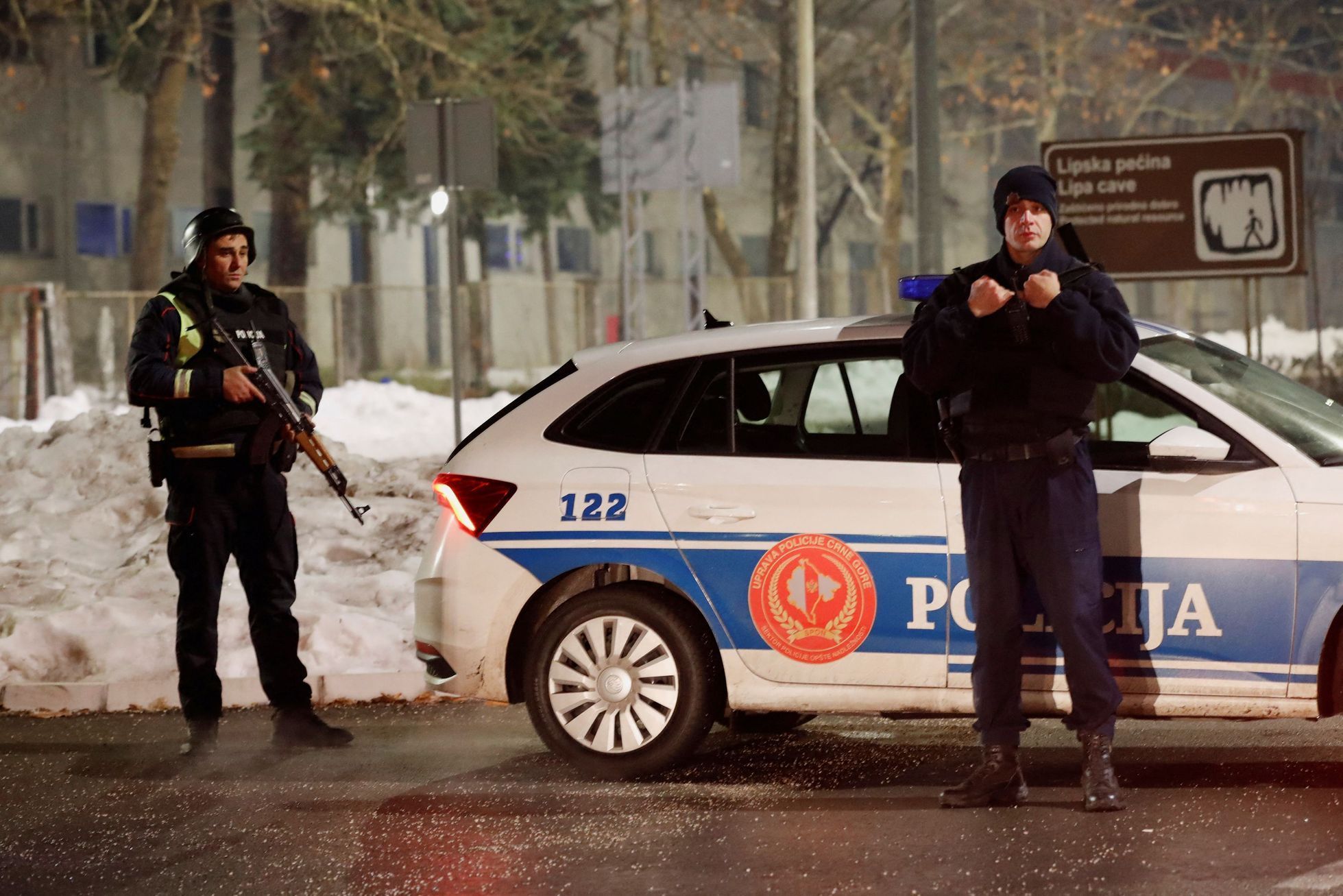 Cetinje, Černá Hora, policie