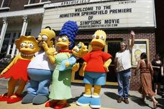 Po žlutém koberci nakráčeli Simpsonovi do kina