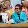 Wimbledon 2016: Billie Jean Kingová (v modrém)