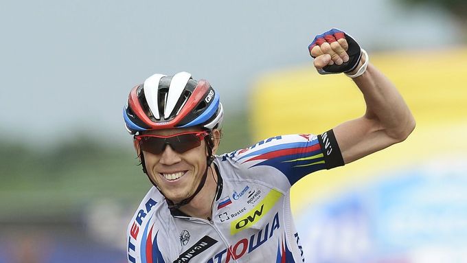 Zakarin slaví etapové vítězství na Giro 2015