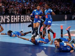 Házenkářky Francie slaví vítězství na Mistrovství Evropy 2018