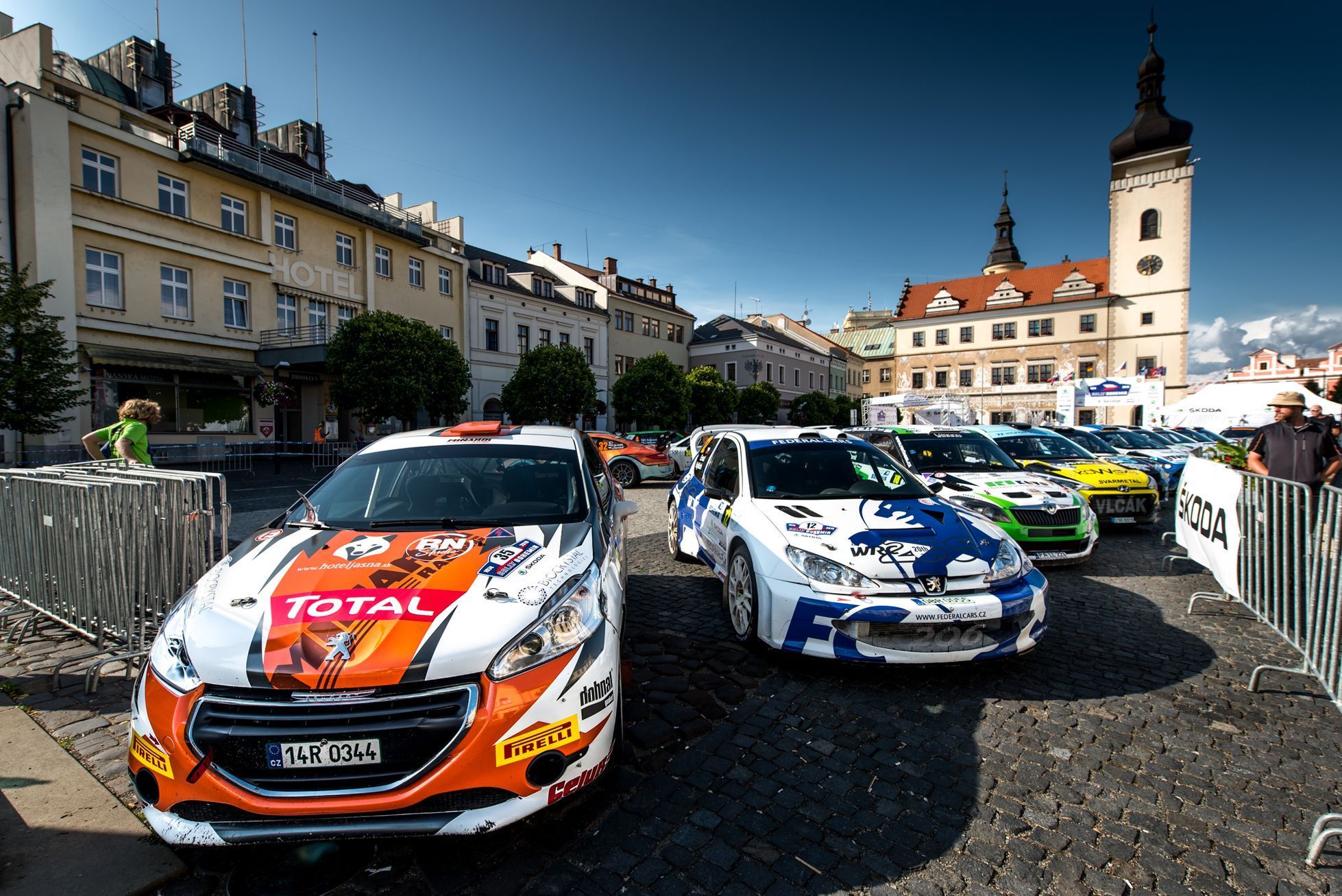 Rallye Bohemia 2019: Jan Kornhefr, Peugeot 208 R2 a Štěpán Vojtěch, Peugeot 206 WRC