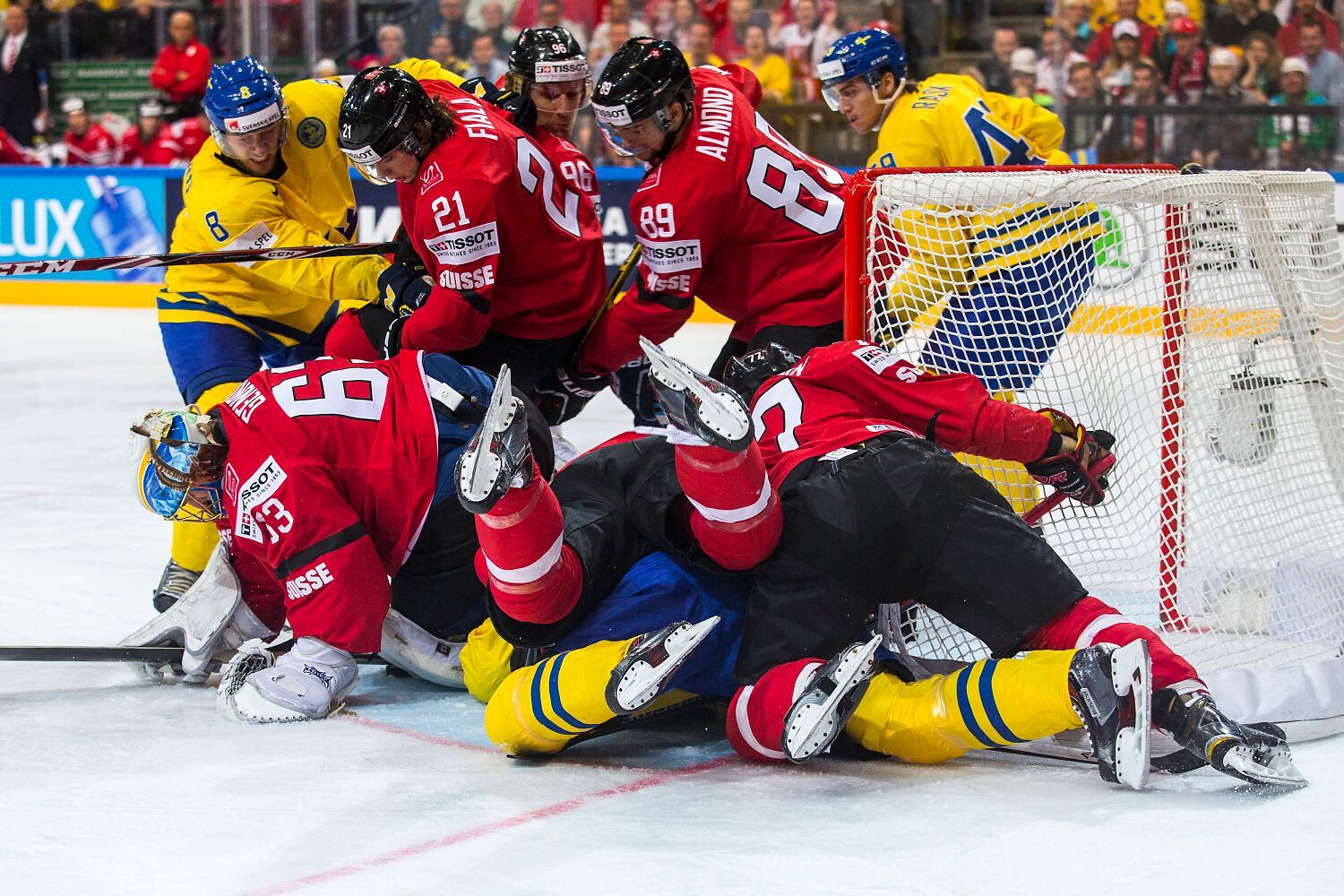 MS 2015, Švédsko - Švýcarsko: