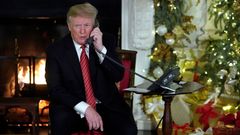 Americký prezident Donald Trump během jednoho z tradičních vánočních rozhovorů s malými dětmi.