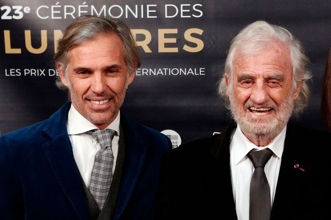 Jean-Paul Belmondo (vpravo) a jeho syn Paul Belmondo v roce 2018.