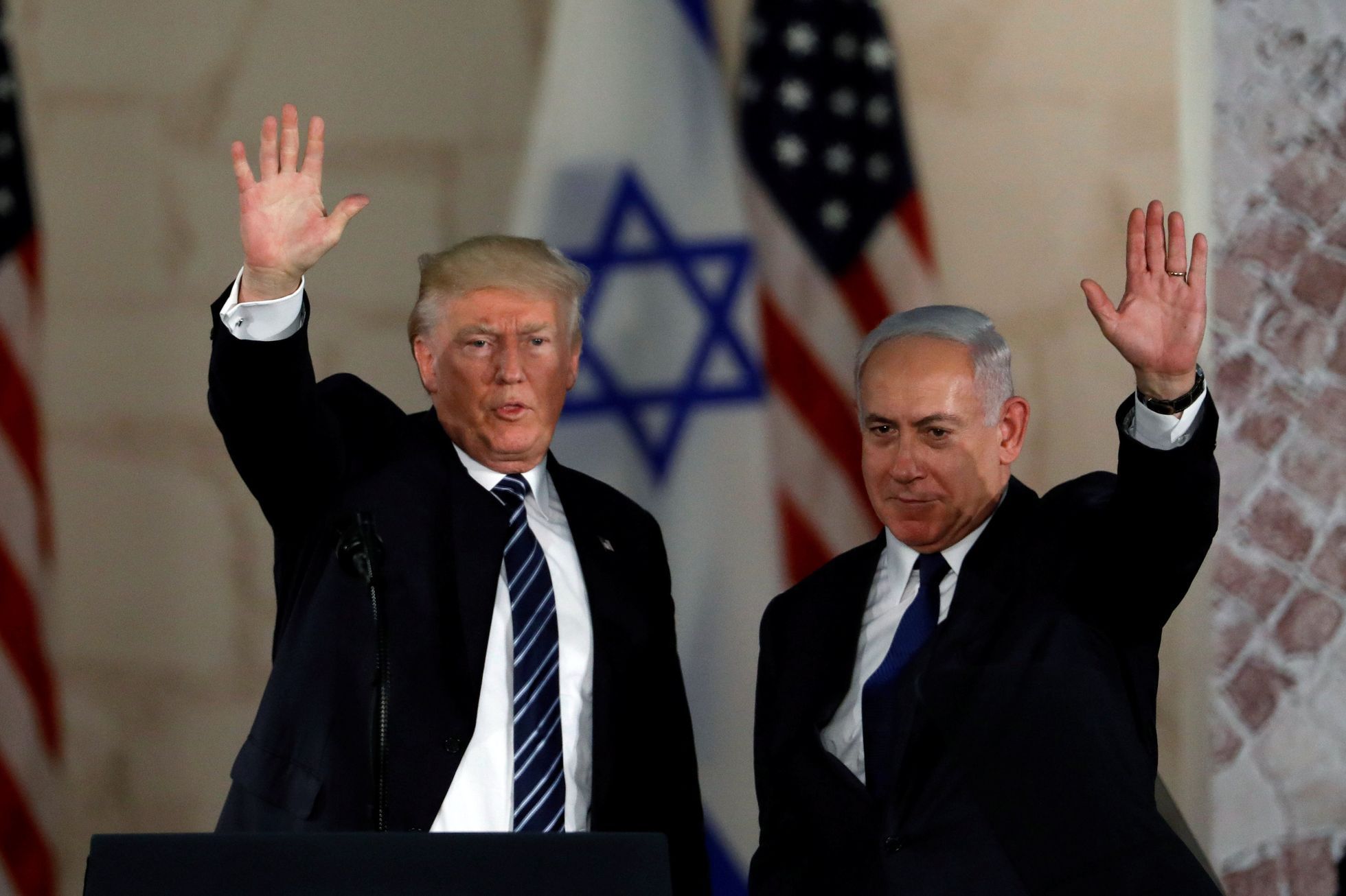 Donald Trump v Izraeli, květen 2017