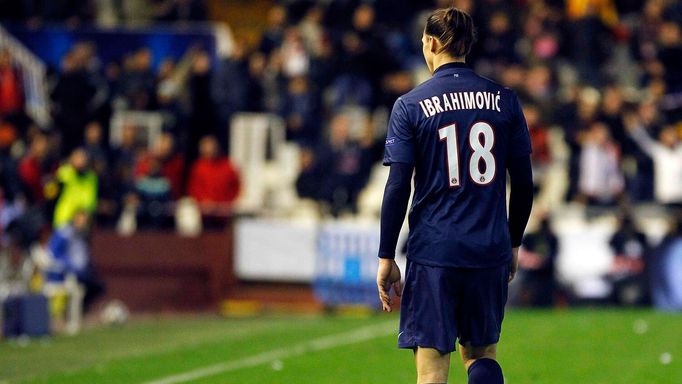 Liga mistrů, Valencie - Paris St. Germain: Zlatan Ibrahimovič