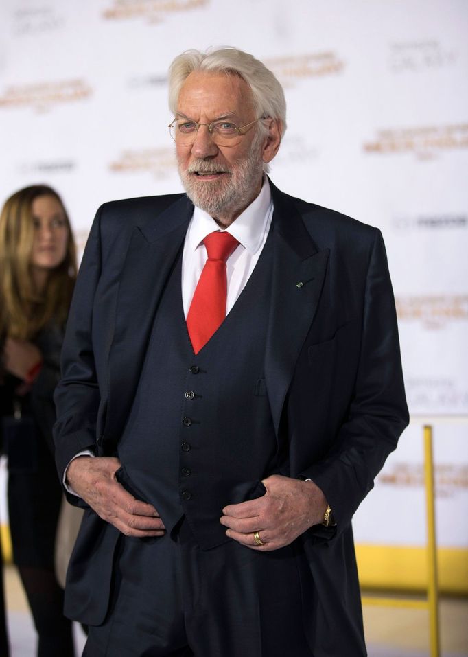 Premiéra Hunger Games: Síla vzdoru 1. část - Donald Sutherland